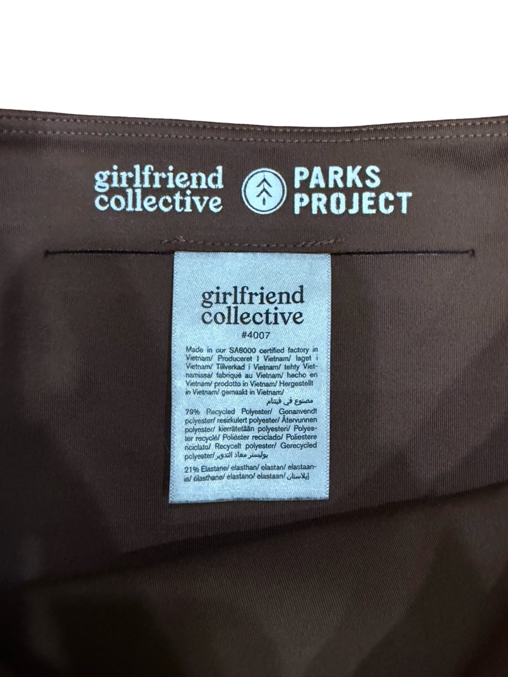 🤎 Parks Project x Girlfriend Collective Limited Edition Brown Leggings Small - Picture 5 of 13